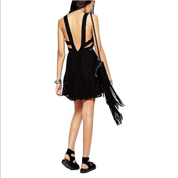 Free People Dresses & Skirts - FREE PEOPLE Black Lace Dress